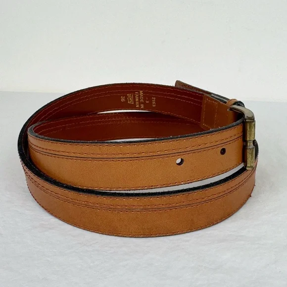 Levi's Vintage Tan Brown Leather Belt